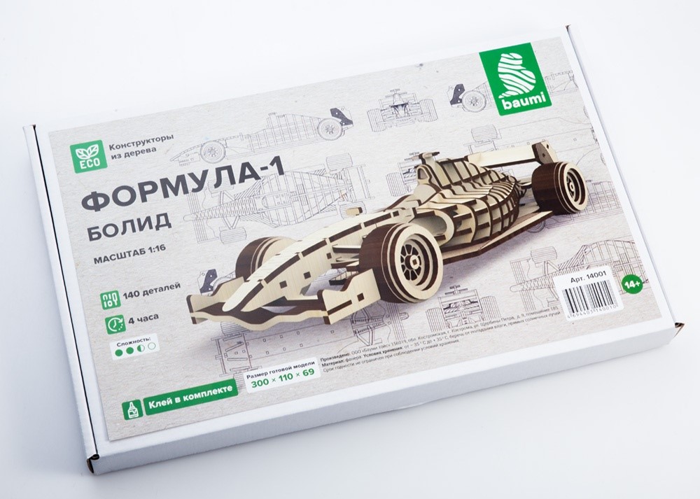 

14001BAUMI Сборная модель Формула 1 болид