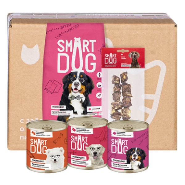фото Сухой корм для собак smart dog smart box , мясо, 5кг