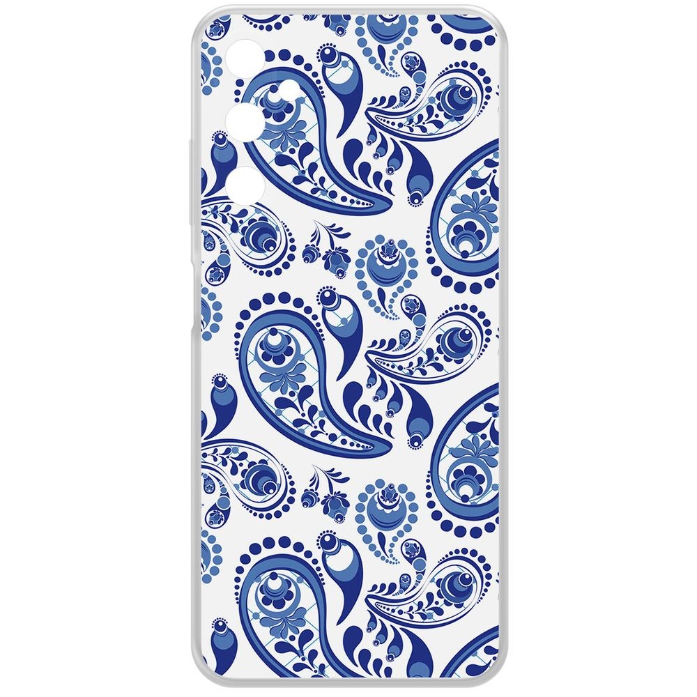 

Чехол-накладка Krutoff Clear Case Гжель для Samsung Galaxy A05s, Прозрачный