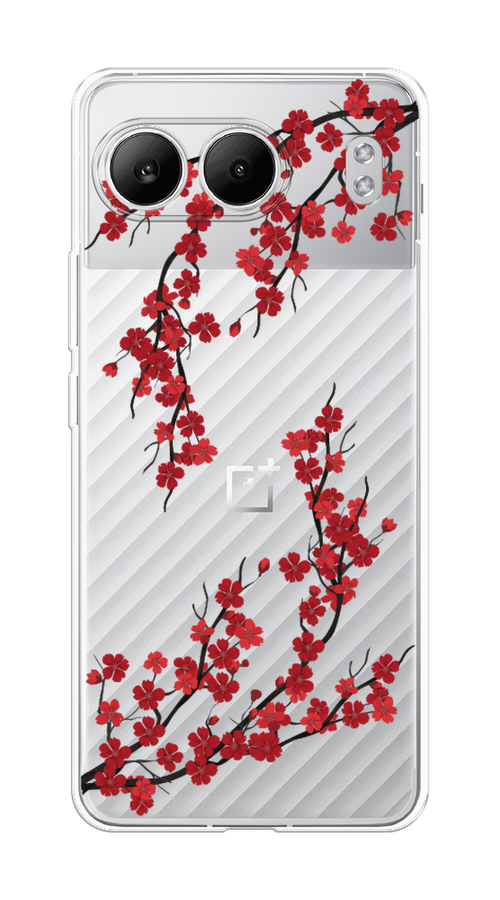 

Чехол на OnePlus Nord 4 5G "Красная сакура", Красный;черный, 155250-1