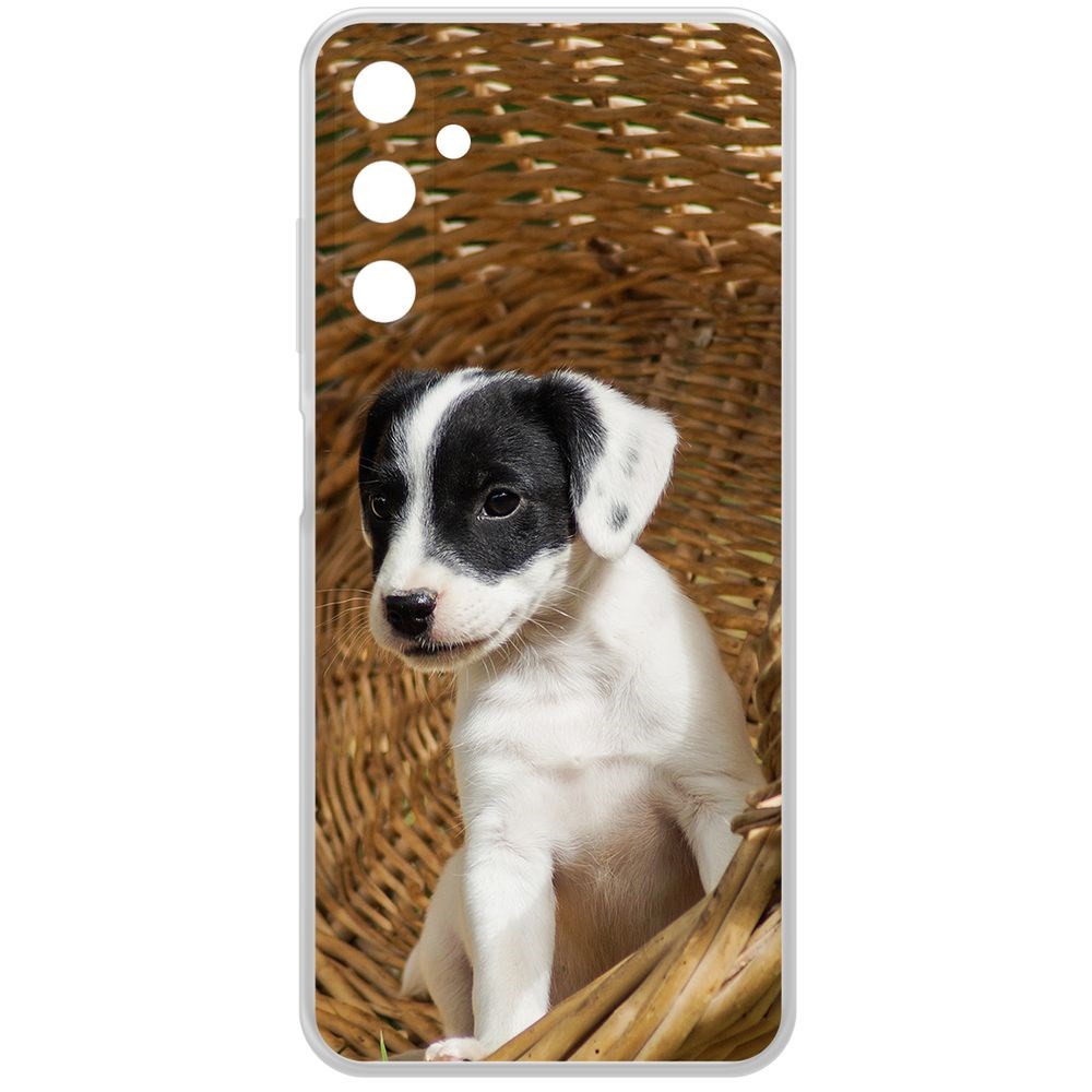 

Чехол-накладка Krutoff Clear Case Щенок в корзине для Samsung Galaxy A05s, Прозрачный