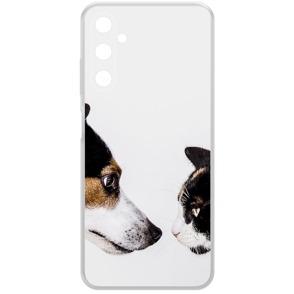 

Чехол-накладка Krutoff Clear Case Собаки против кошек для Samsung Galaxy A05s, Прозрачный