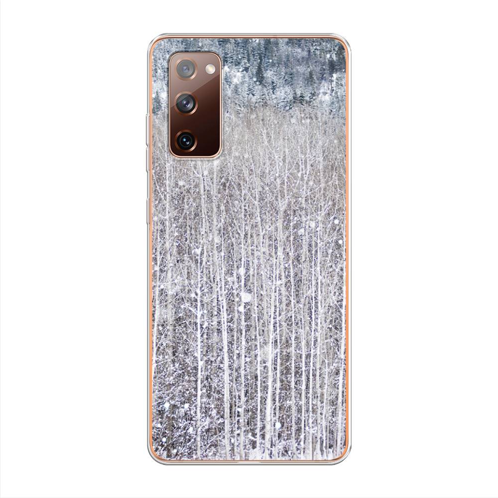 

Чехол для Samsung Galaxy S20 FE "Снежный лес", Бежевый;серый;белый, 2101350-5