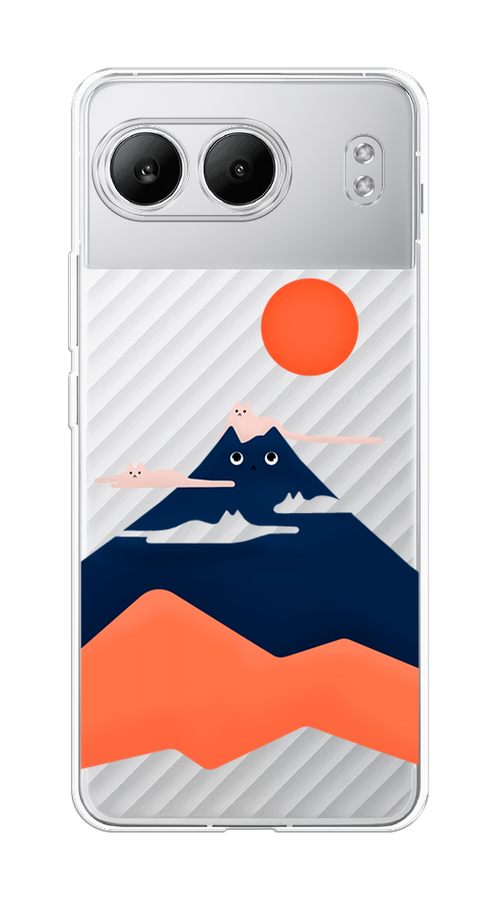 

Чехол на OnePlus Nord 4 5G "Кот-гора", Черный;оранжевый, 155250-1