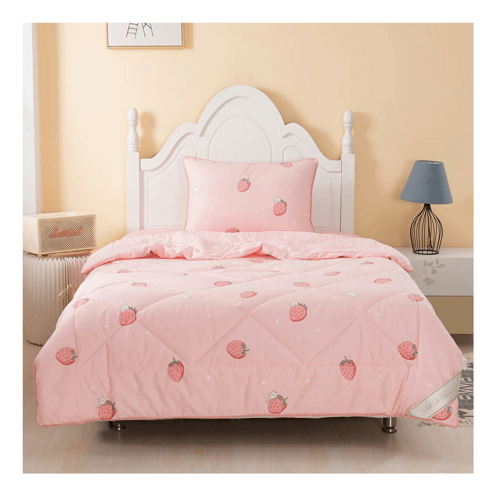 Комплект постельного белья Sofi de Marko Sweet с одеялом 160 х 220 см детский сатин розовы 5199₽