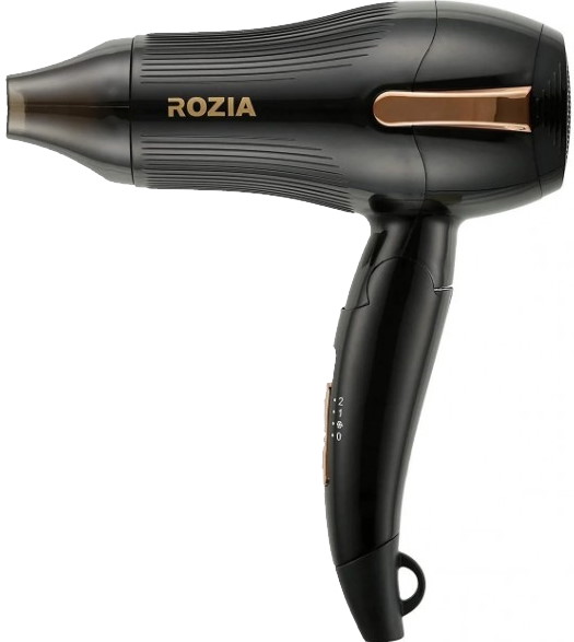 Фен Rozia HC 8170 1200 Вт черный, золотистый фен ergolux 13129 1200 вт золотистый