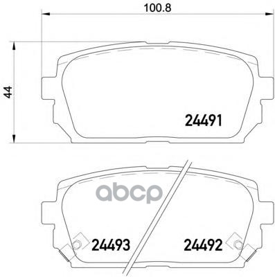 

Тормозные колодки Textar задние для Kia 2449101