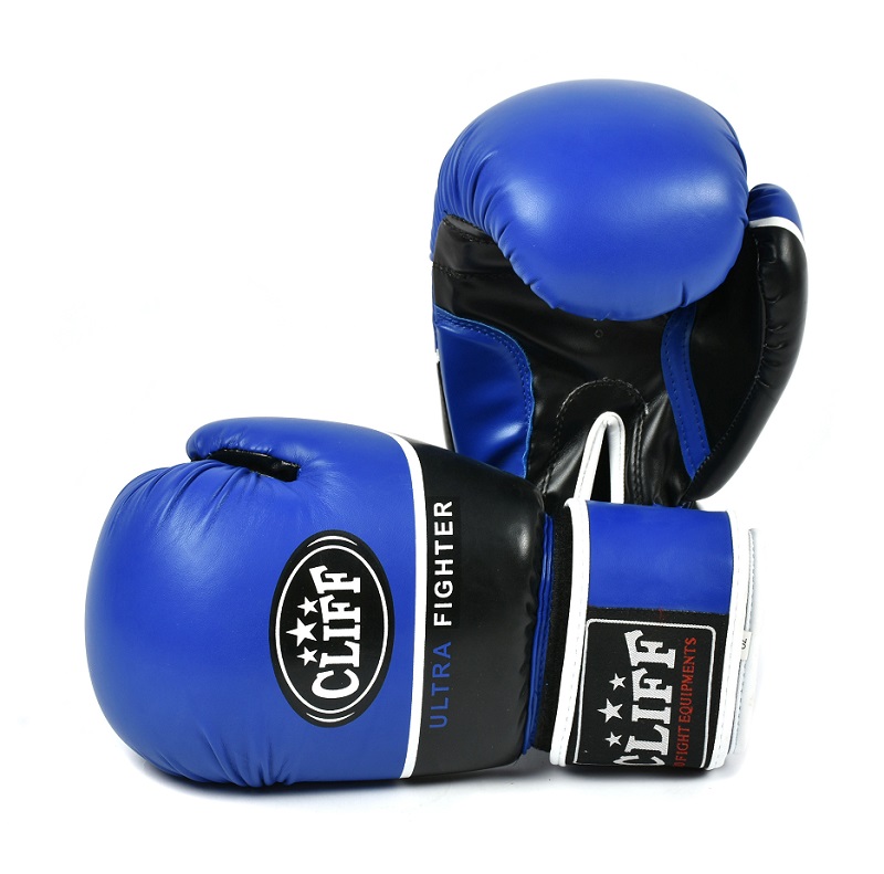 Перчатки боксёрские CLIFF ULTRA FIGHTER, FLEX, 12 унций, сине-чёрные
