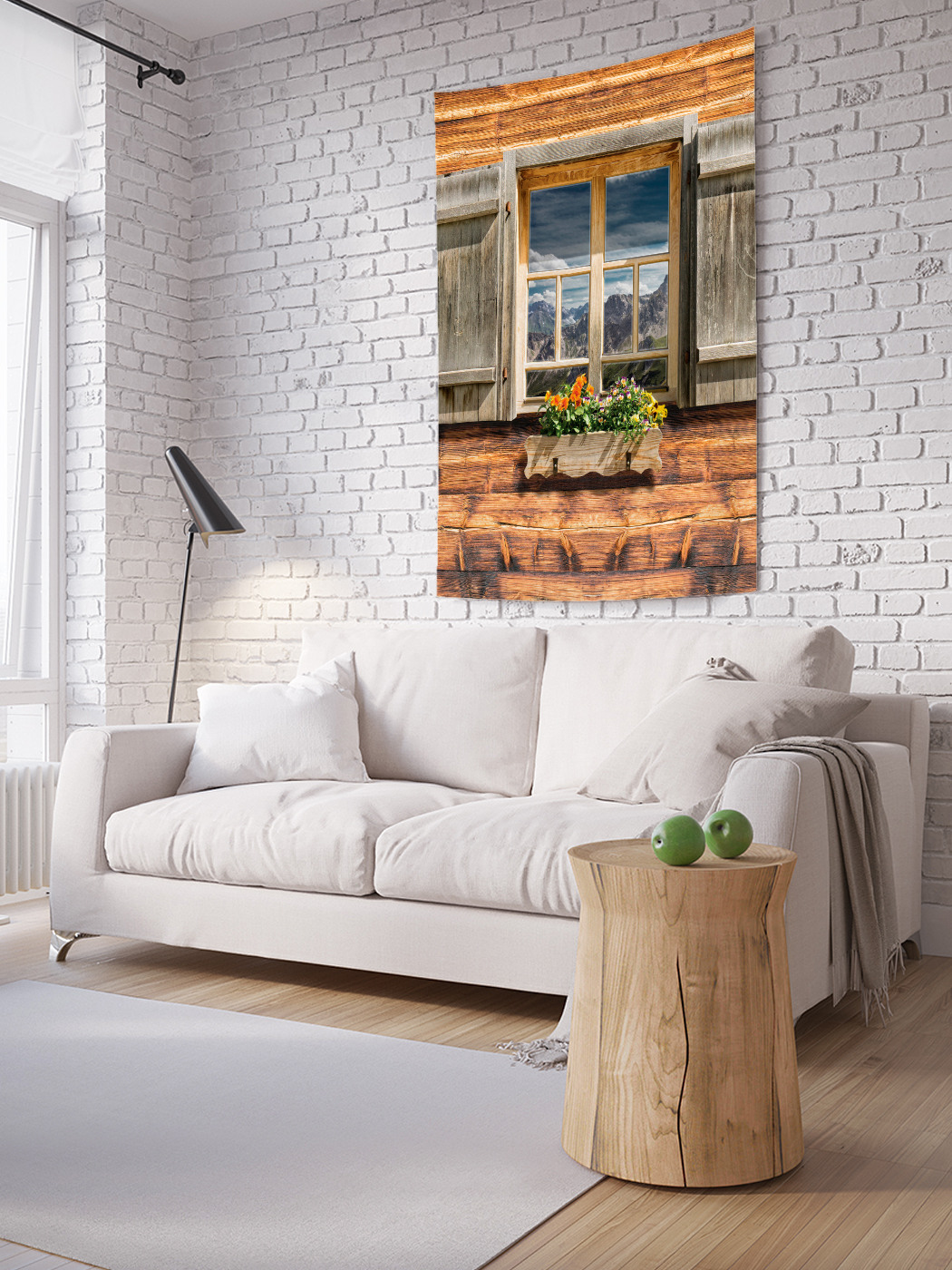 

Вертикальное фотопанно на стену JoyArty Оконный пейзаж 150x200 см, Оконный пейзаж