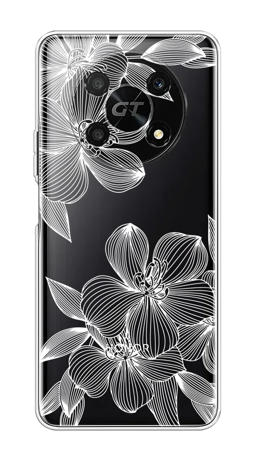

Чехол на Honor X40 GT "Крокус", Белый;прозрачный, 6120150-1