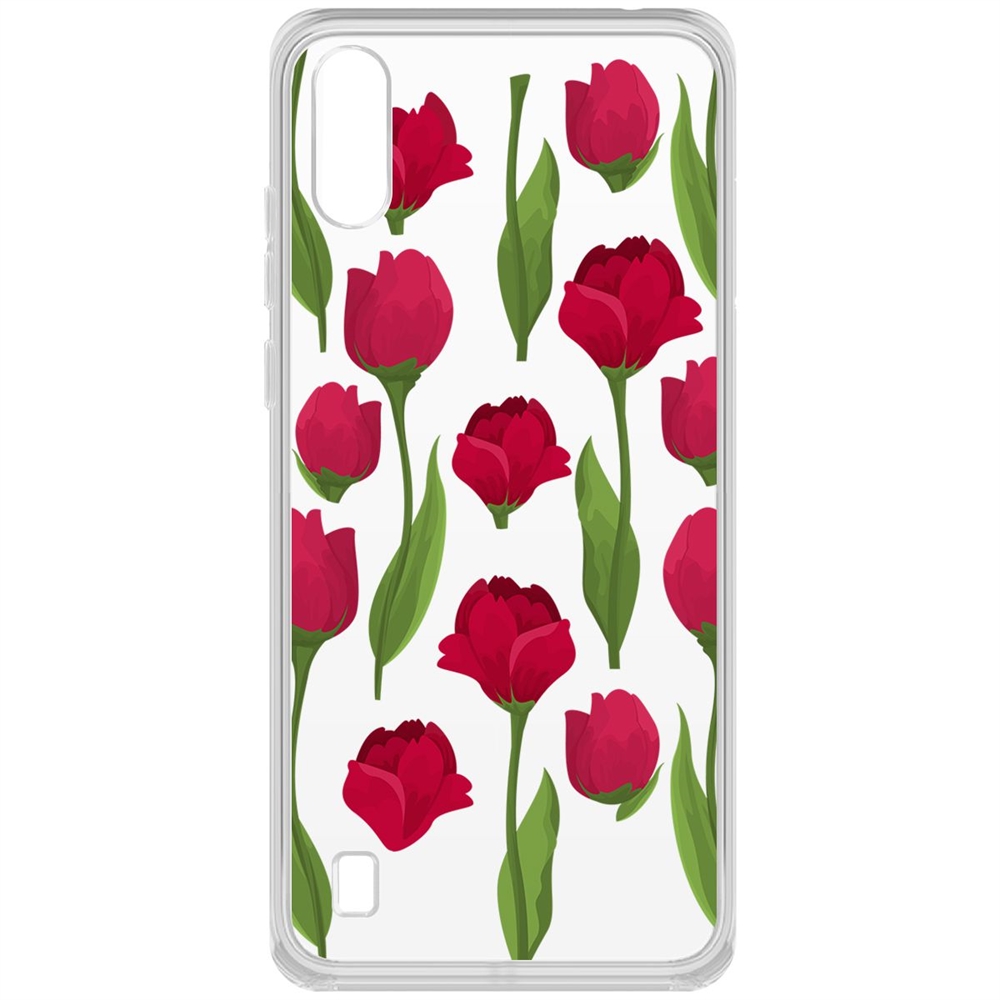 

Чехол-накладка Krutoff Clear Case Розы паттерн для ZTE Blade A5 (2020)