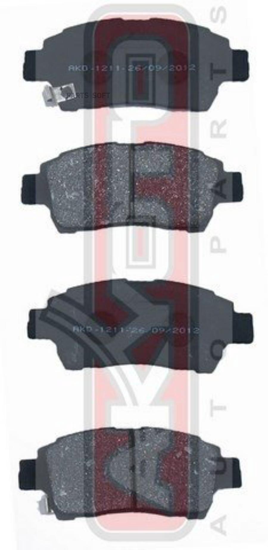 

Колодки Тормозные Дисковые Передние Toyota Toyota Yaris Ncp10/Scp10 1999-2005 AKYOTO akd-1