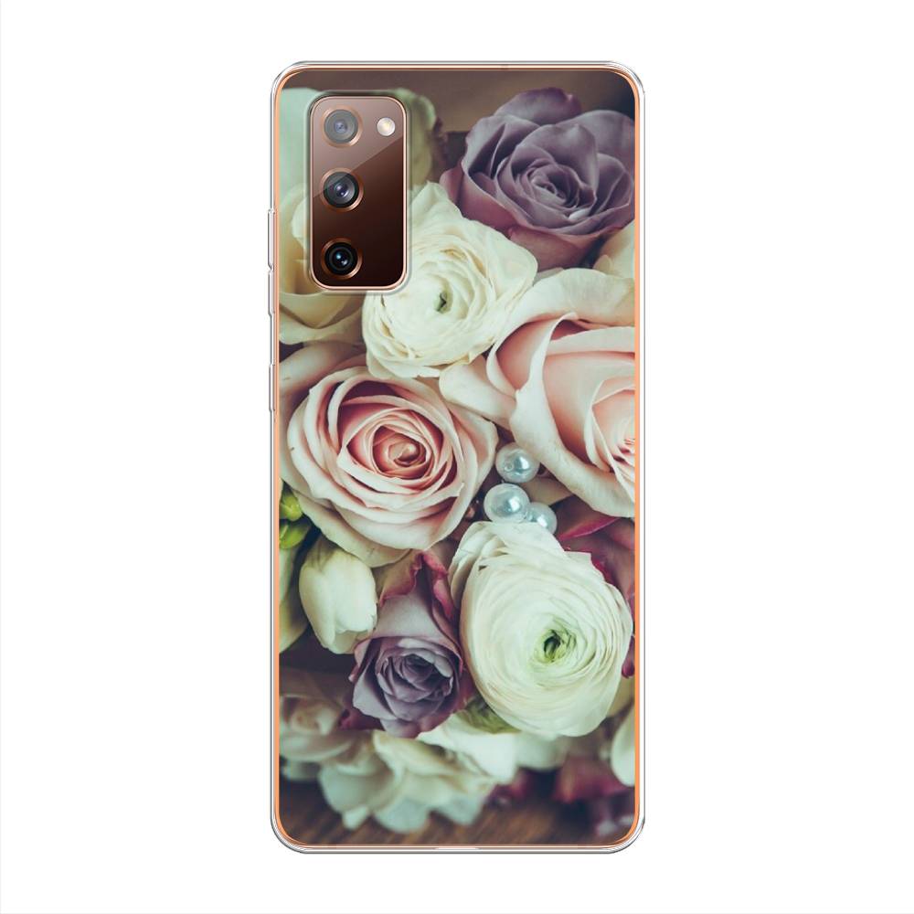

Чехол для Samsung Galaxy S20 FE "Свадебный букет", Белый;фиолетовый, 2101350-2
