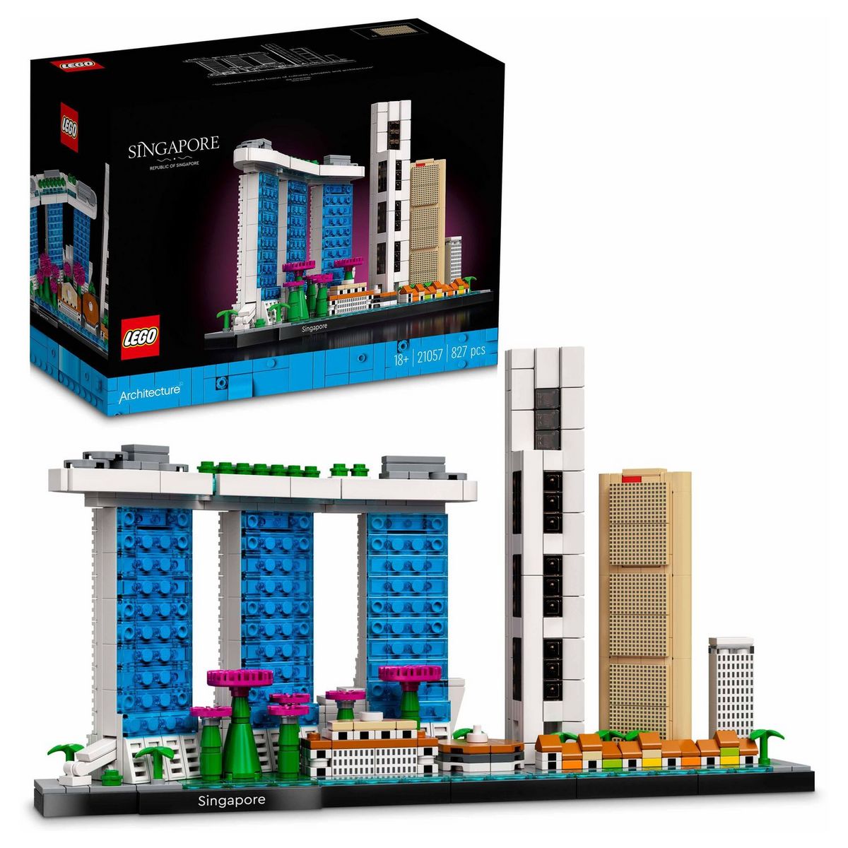 Конструктор LEGO Architecture 21057 Сингапур 827 деталей конструктор lego architecture музей соломона гуггенхейма 21035
