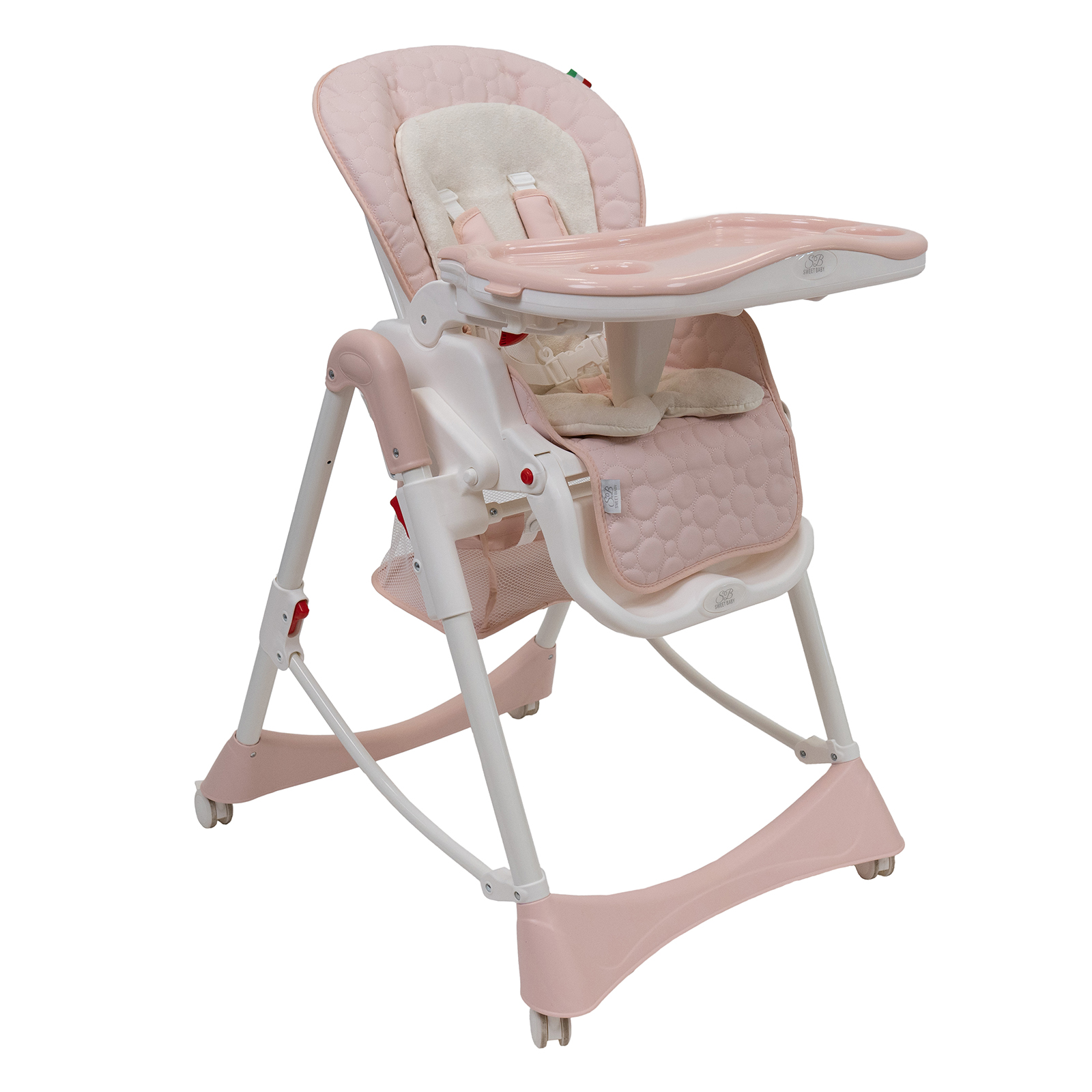 фото Стульчик для кормления sweet baby royal classic pink