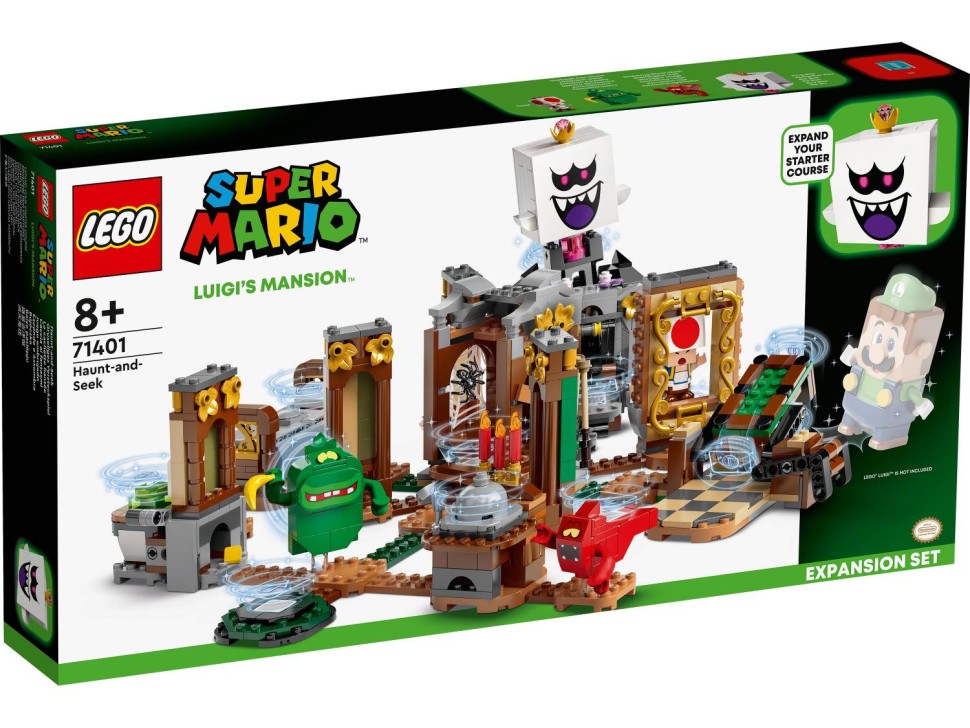Конструктор LEGO Super Mario 71401 Доп. набор «Luigi’s Mansion: призрачные прятки» конструктор lego 71366 super mario boomer bill barrage expansion set