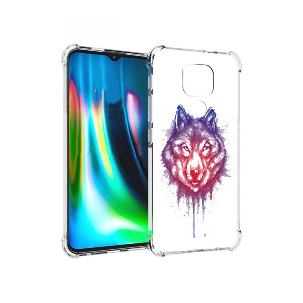 

Чехол MyPads Tocco для Motorola Moto G9 Play пушистый волк (PT227081.347.561), Прозрачный, Tocco