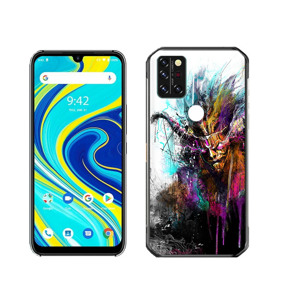 

Чехол MyPads Tocco для Umidigi A7 Pro яркий дьявол, Прозрачный, Tocco