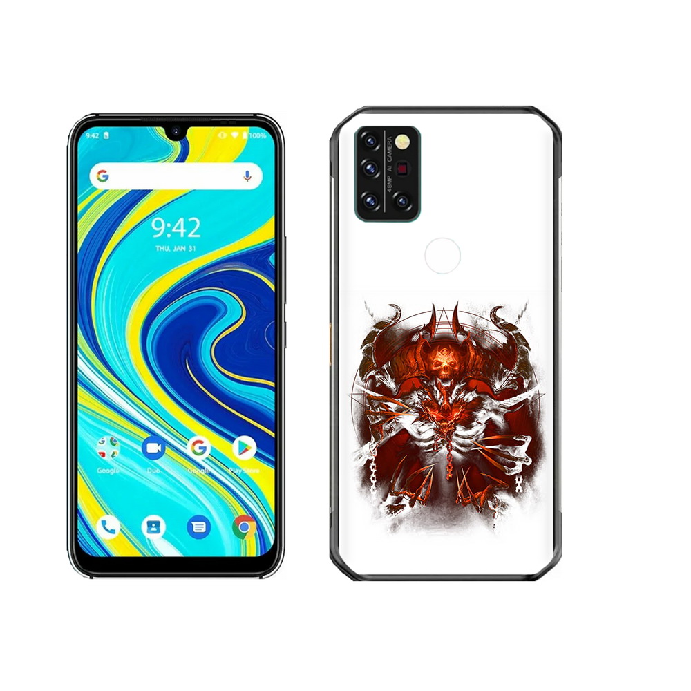 

Чехол MyPads Tocco для Umidigi A7 Pro яркий демон, Прозрачный, Tocco