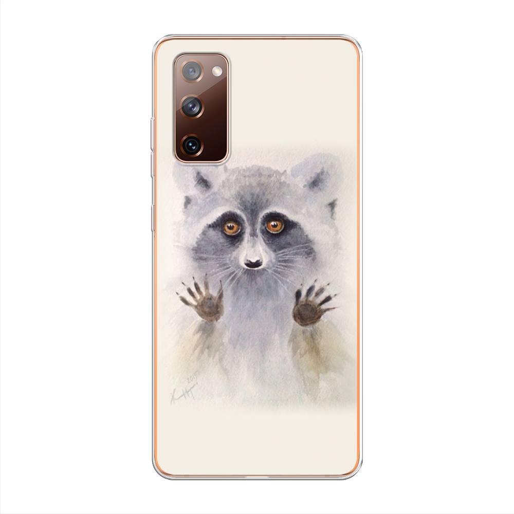 

Чехол на Samsung Galaxy S20 FE "Енот за стеклом", Бежевый;серый, 2101350-4