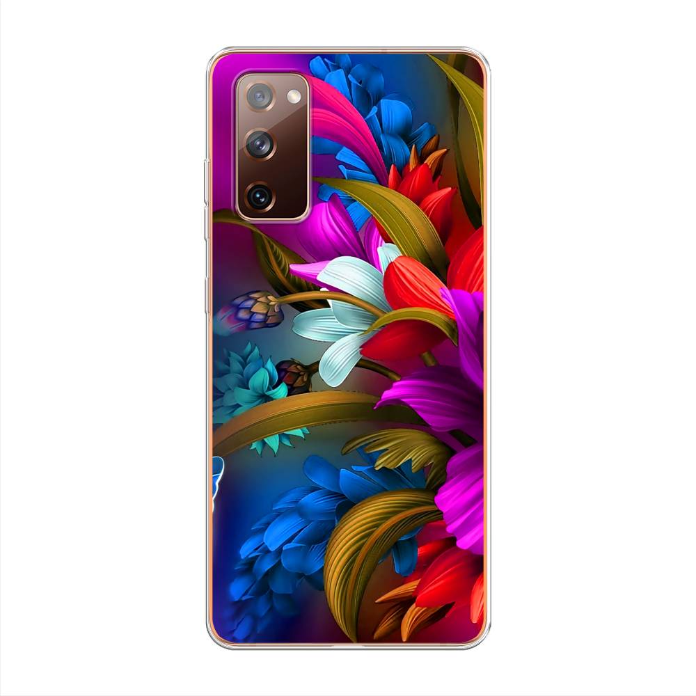 

Чехол для Samsung Galaxy S20 FE "Фантастические цветы", Фиолетовый;красный;синий, 2101350-2