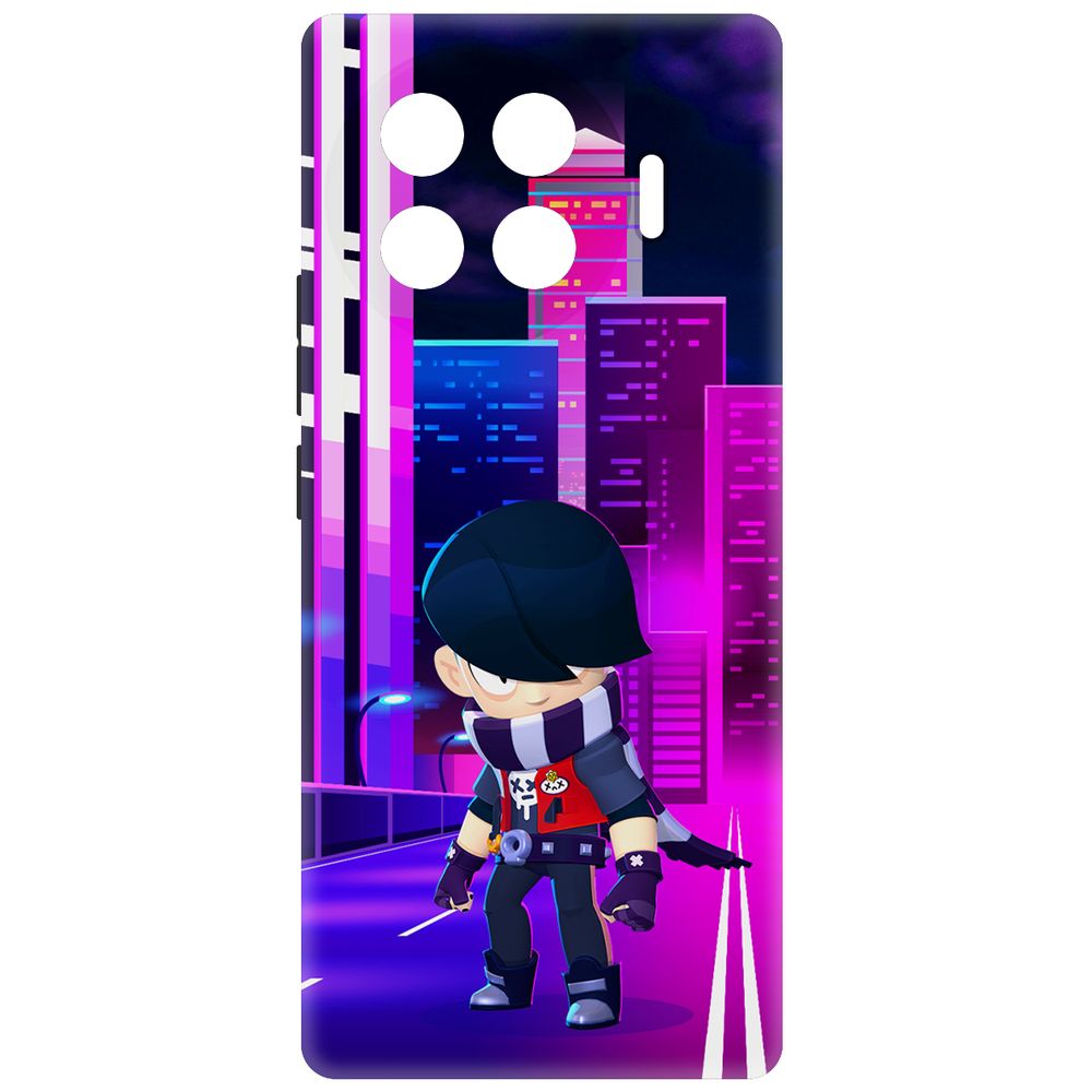

Чехол-накладка Krutoff Soft Case Brawl Stars - Эдгар для TECNO Spark 20 Pro+ черный
