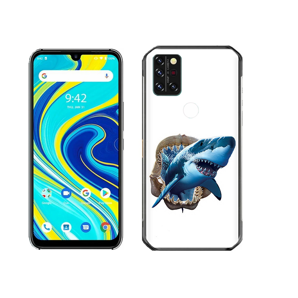 

Чехол MyPads Tocco для Umidigi A7 Pro челюсти, Прозрачный, Tocco