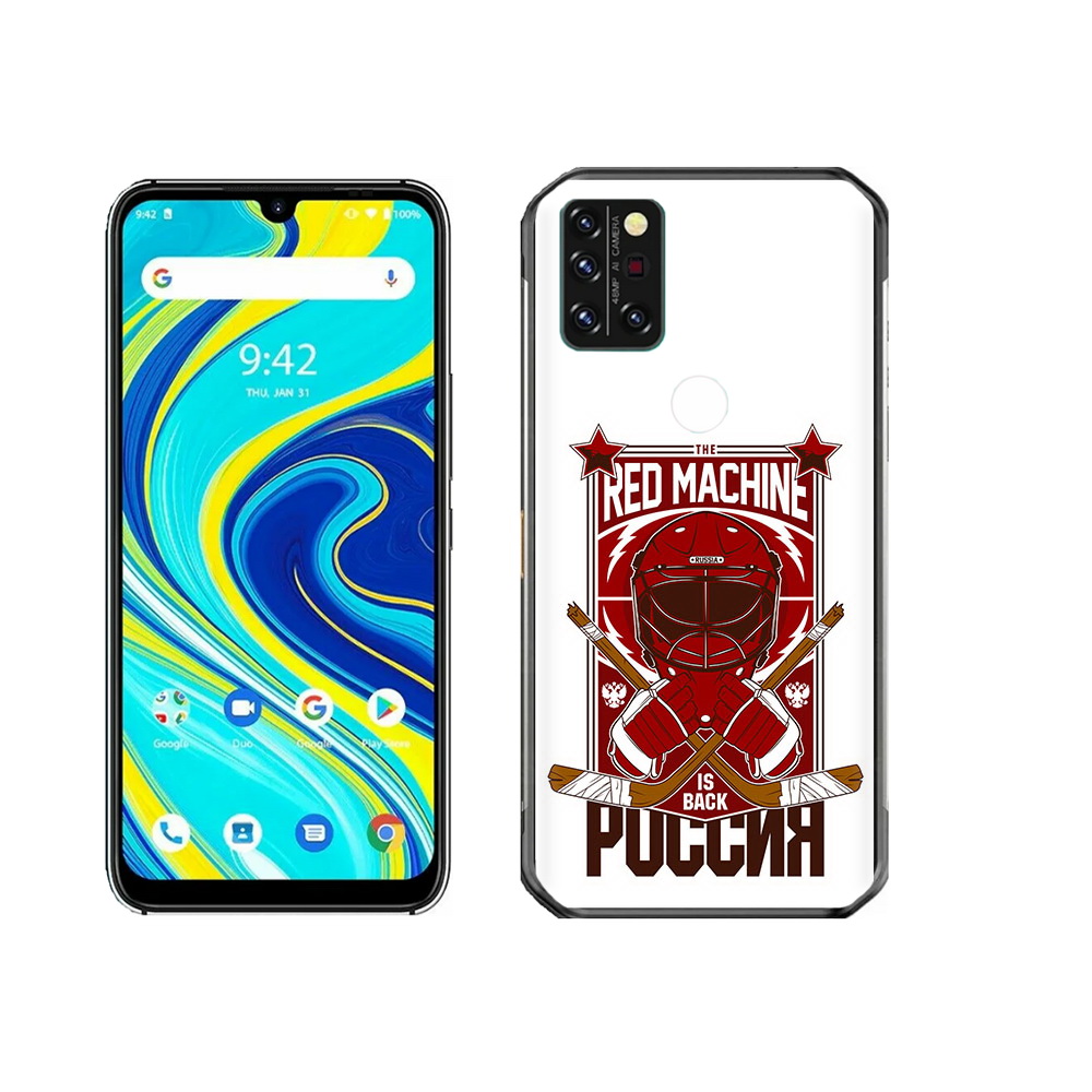 

Чехол MyPads Tocco для Umidigi A7 Pro хоккей россия, Прозрачный, Tocco
