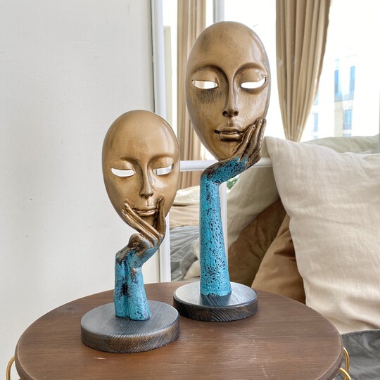 фото Статуэтки "лицо - маска" набор из 2 шт. фабрика декора "i am art"