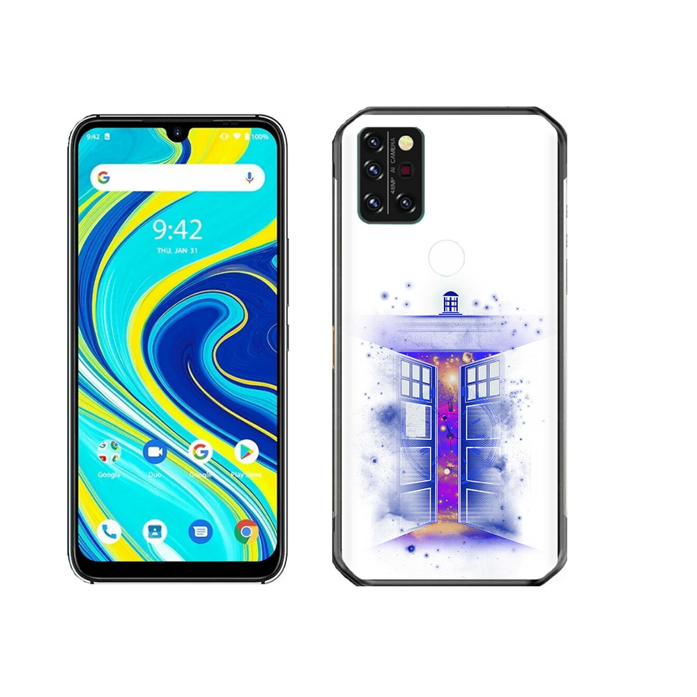 

Чехол MyPads Tocco для Umidigi A7 Pro фиолетовый уголок абстракция, Прозрачный, Tocco