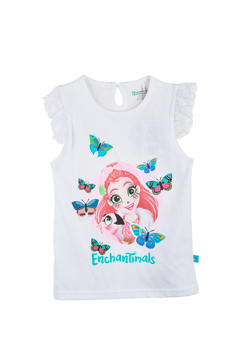 фото Футболка детская enchantimals ss20len301443 белый р.128