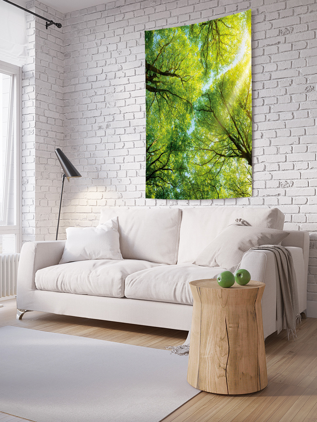 

Вертикальное фотопанно на стену JoyArty Лесное небо 100x150 см, Лесное небо