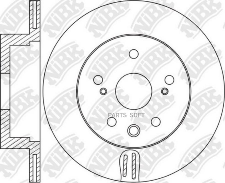 

Диск Тормозной Задн. Lexus Gs 12 - NiBK арт. RN1665