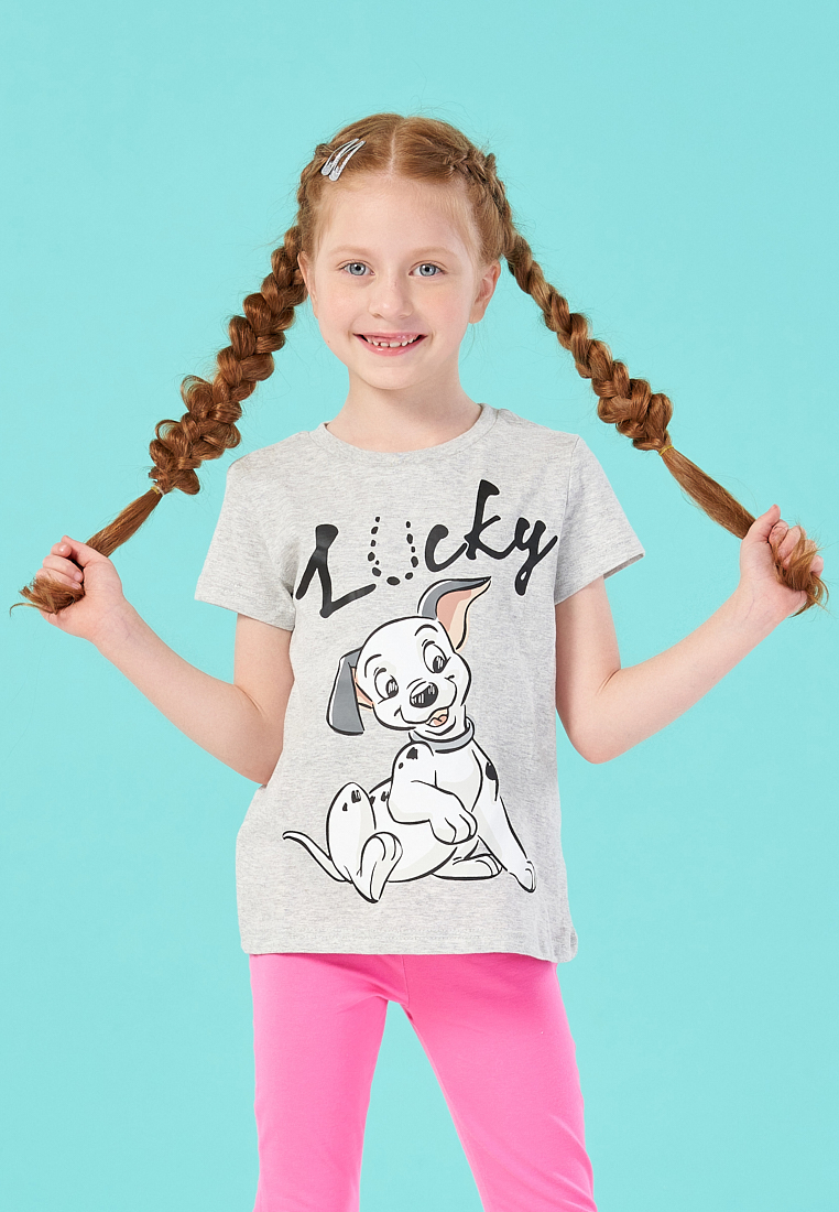 фото Футболка детская disney ss21d65001651 светло-серый р.98