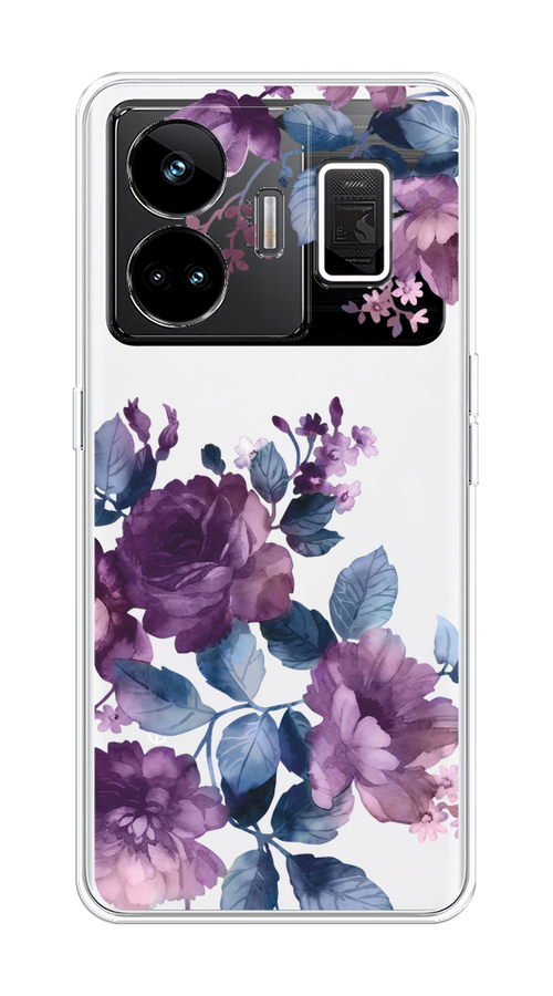 

Чехол на Realme GT Neo 5 5G/Realme GT3 "Purple Blossoms", Синий;фиолетовый, 2513650-1