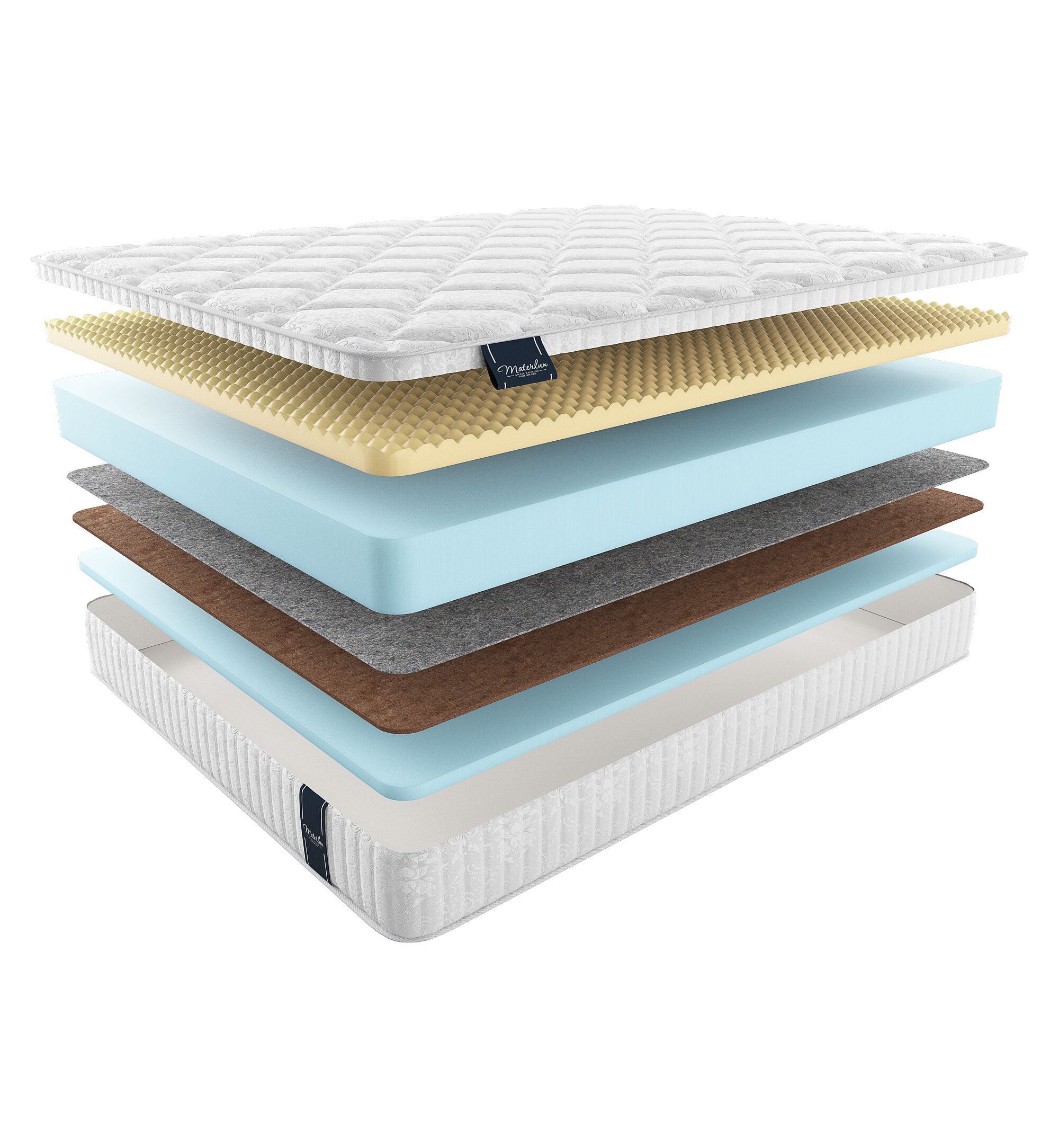 

Матрас Materlux New Elite Gela 140х220, Бежевый;белый;серый;серебристый, Gela