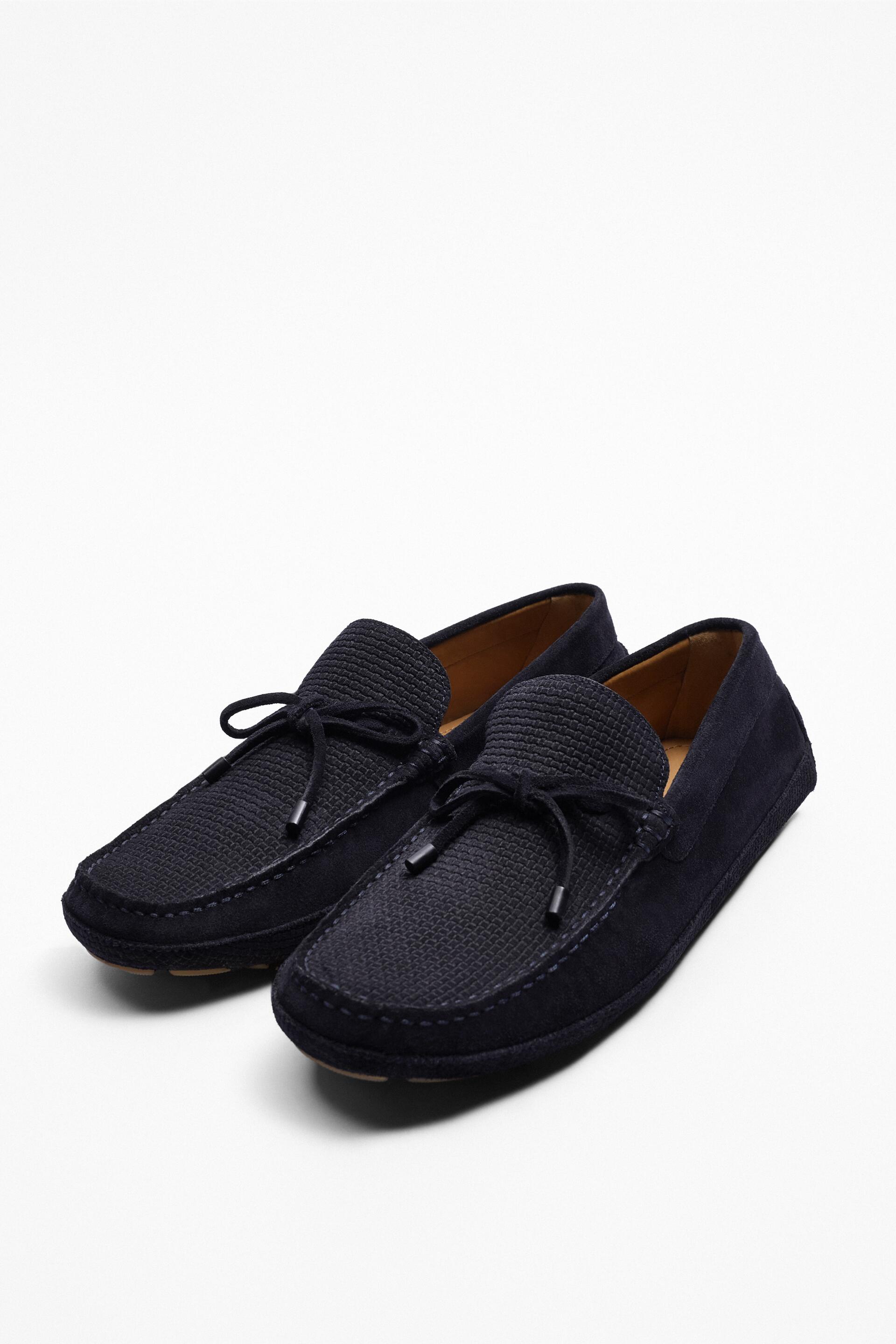 

Мокасины мужские ZARA 177652 синие 39 RU (доставка из-за рубежа), 177652