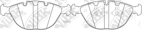 

Тормозные колодки NiBK передние дисковые pn0336