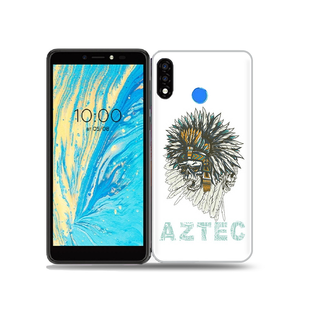 

Чехол MyPads Tocco для BQ 5740G Spring скелет индеец, Прозрачный, Tocco