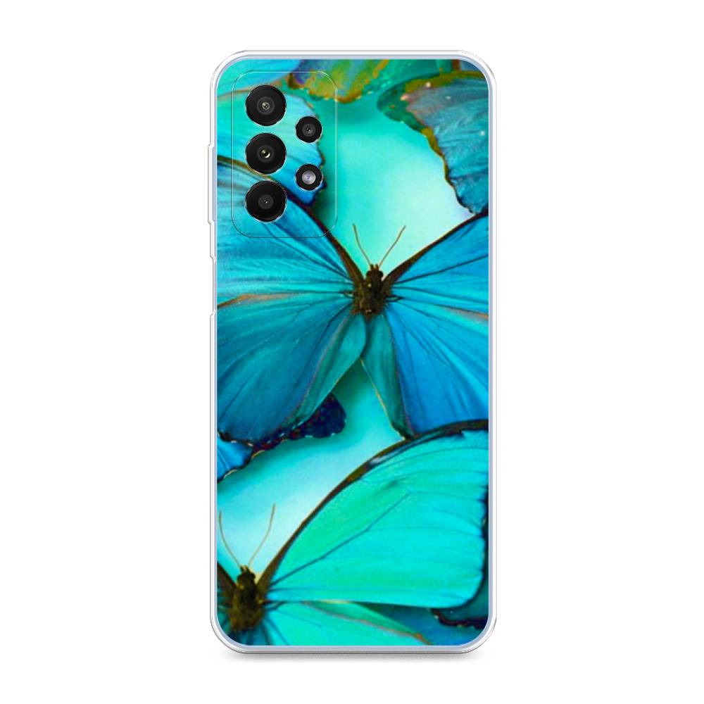 фото Силиконовый чехол "неоновые бабочки" на samsung galaxy a23 awog