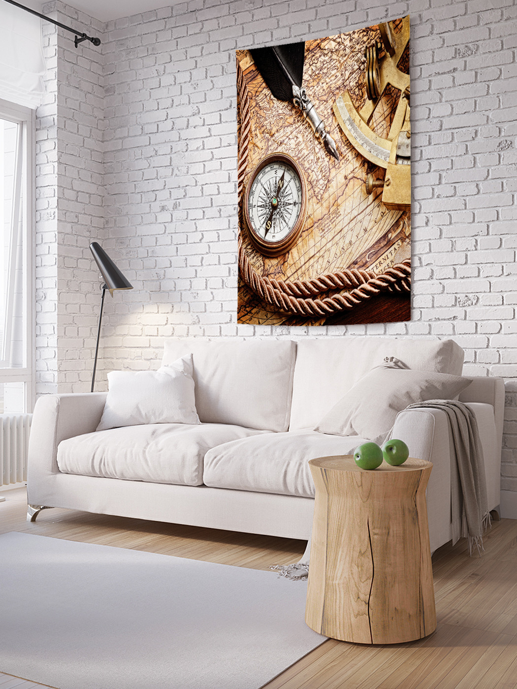 

Вертикальное фотопанно на стену JoyArty Каюта капитана 150x200 см, Каюта капитана