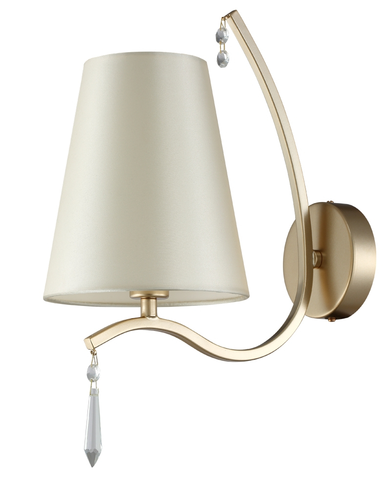 

Бра Crystal Lux белое RENATA AP1 GOLD