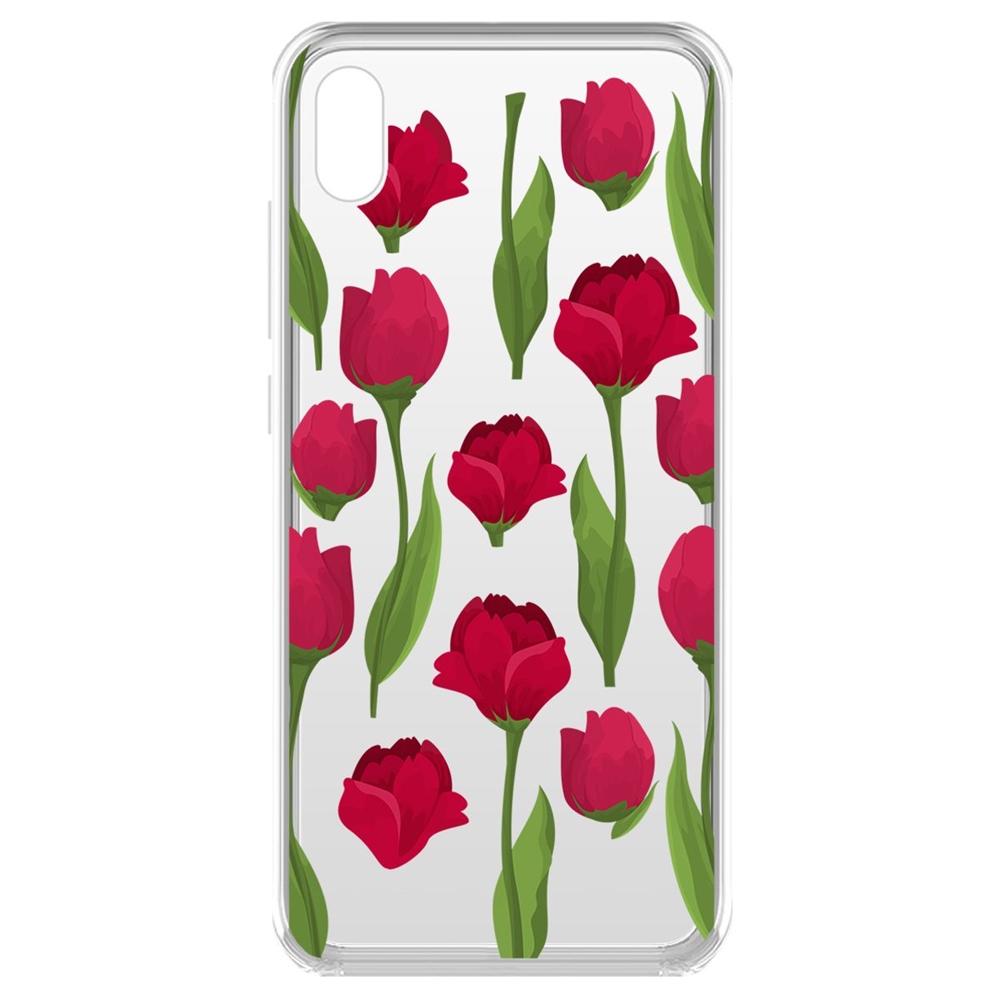 

Чехол-накладка Krutoff Clear Case Розы паттерн для Xiaomi Redmi 7A