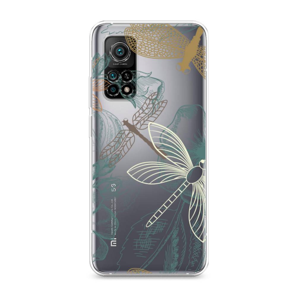 

Чехол Awog на Xiaomi Mi 10T/Mi 10T Pro "Тени стрекоз", Разноцветный, 39350-8