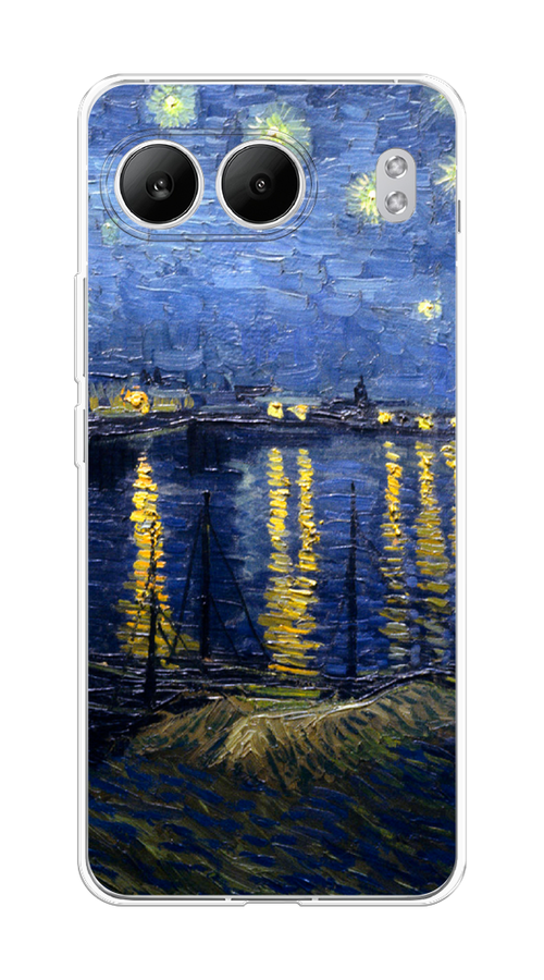 

Чехол на OnePlus Nord 4 5G "Звездная ночь над Роной", Синий;желтый, 155250-1