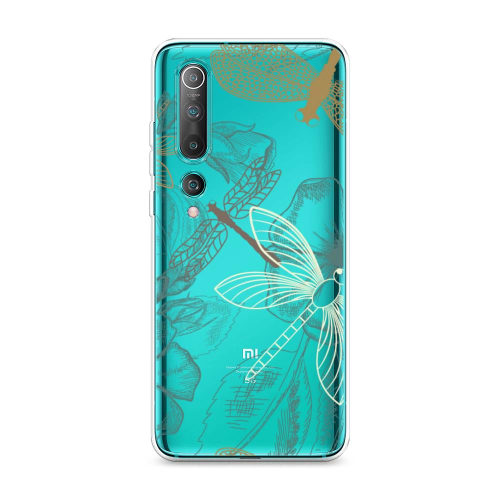 

Чехол Awog на Xiaomi Mi 10 Pro "Тени стрекоз", Разноцветный, 37850-8