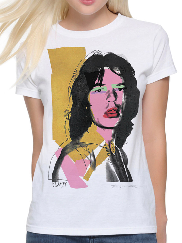 фото Футболка женская dream shirts мик джаггер - the rolling stones белая 3xl