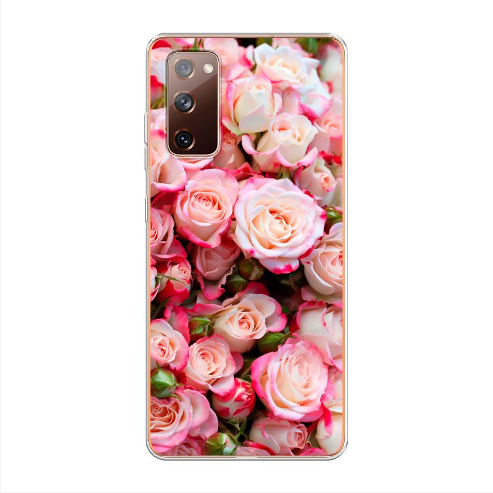 

Чехол на Samsung Galaxy S20 FE "Много роз", Розовый, 2101350-2