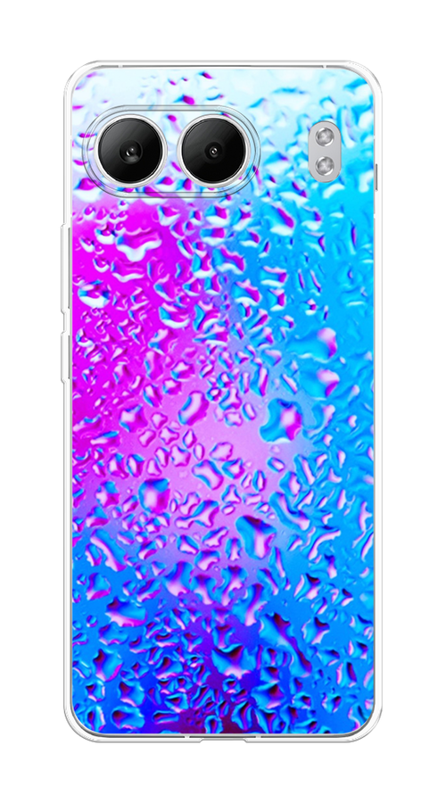 

Чехол на OnePlus Nord 4 5G "Капли на стекле", Бирюзовый;розовый, 155250-1