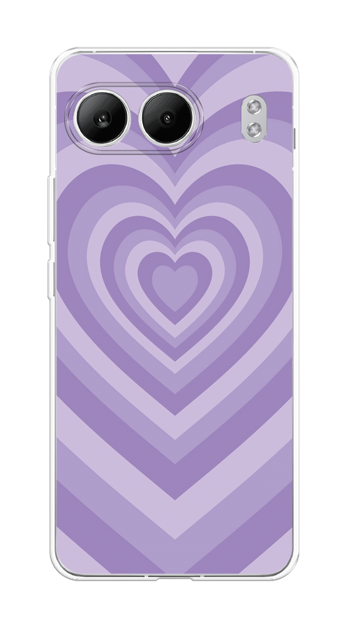 

Чехол на OnePlus Nord 4 5G "Violet heart latte", Фиолетовый, 155250-1